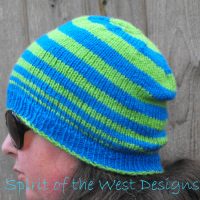 Knit Hat Pattern, family sizing, infant hat, toddler hat, teen hat, adult hat, adult beanie, knitting pattern, striped hat pattern, wool hat, acrylic yarn, variegated yarn, spirit of the west designs