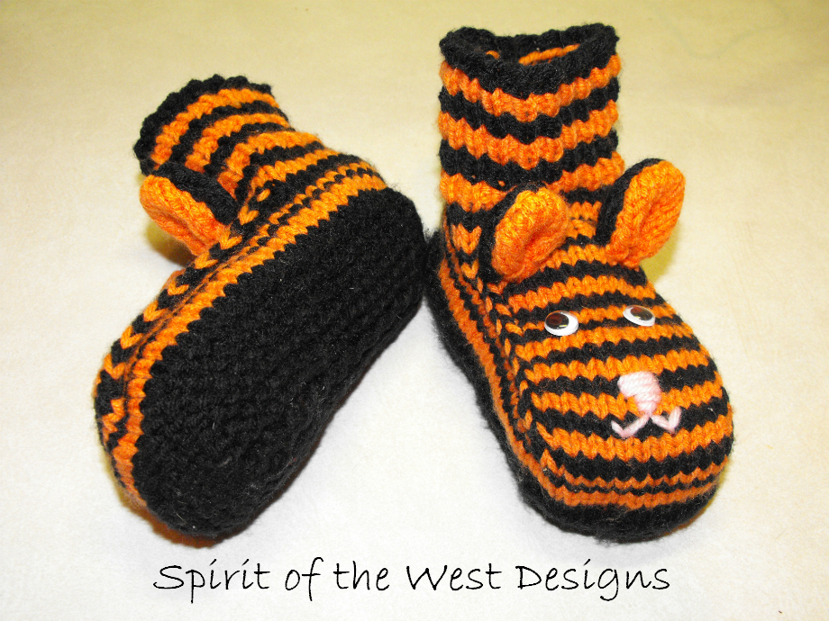 Tiger Slippers | Orange Plush Tiger Slippers