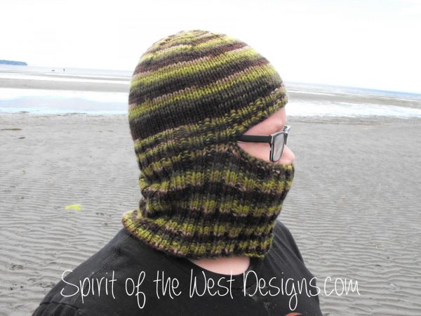 Balaclava knitting pattern, neck warmer with attached hat, beanie knitting pattern, cold weather hat pattern, toque ski hood